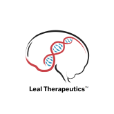 Logo with a red and blue graphic and black lettering: Leal Therapeutics