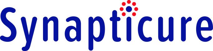 Logo with blue lettering: Synapticure